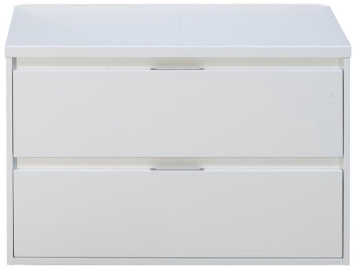 Porto Badmeubelset 90 cm - Wit Hoogglans - Wastafelbovenblad Wit Hoogglans