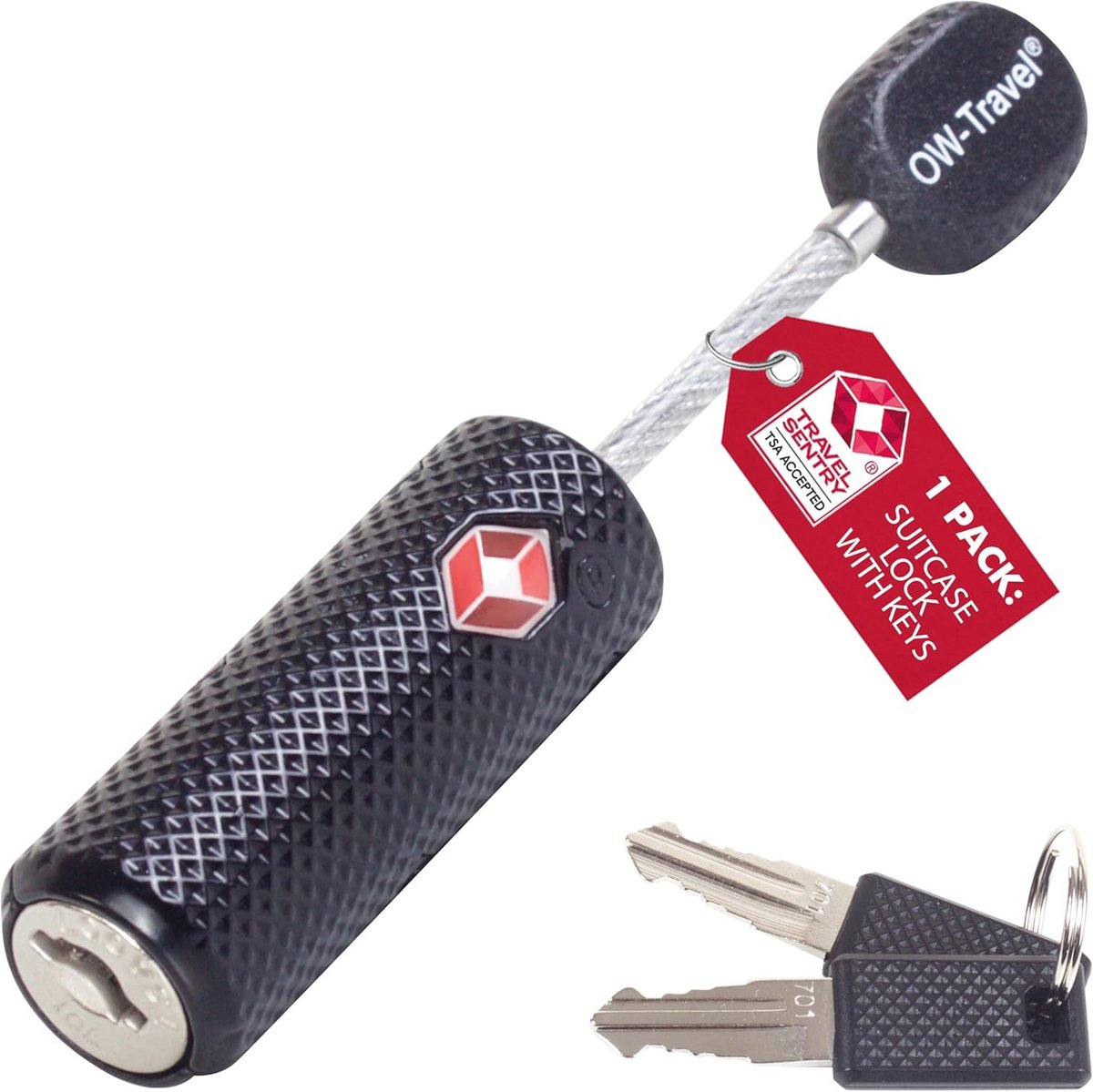 TSA Reis Lock | Kabel Slot met Sleutel | Bagage Slot voor Koffers en Rugzakken