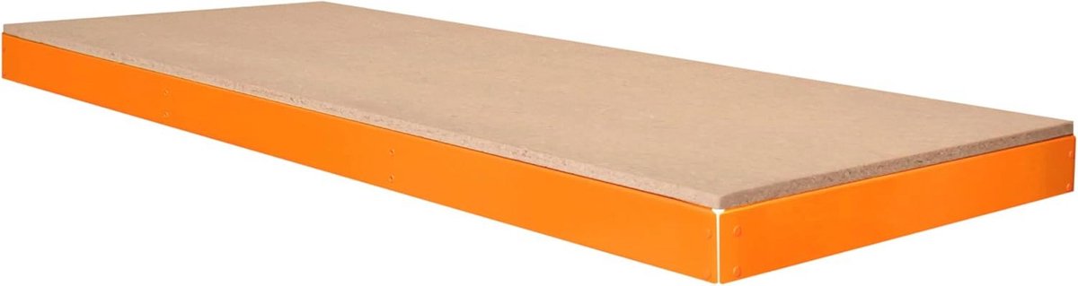 Extra Legbord voor Werkbank - 150 cm x 60 cm - Versterkt Staal, 300 kg Draagvermogen, Schroefloze Montage, Verstelbare Indeling, Rubberen Voetjes