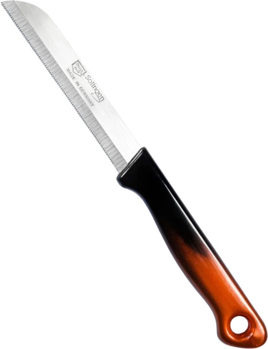 Foto: Solingen 6 delig kartelmessen set rvs schilmessen en groente fruitmessen met kartel professionele duitse keukenmessen made in germany ergonomisch handvat zwart koper tomatenmes aardappelmes universeel keukenmes voor vlees groenten