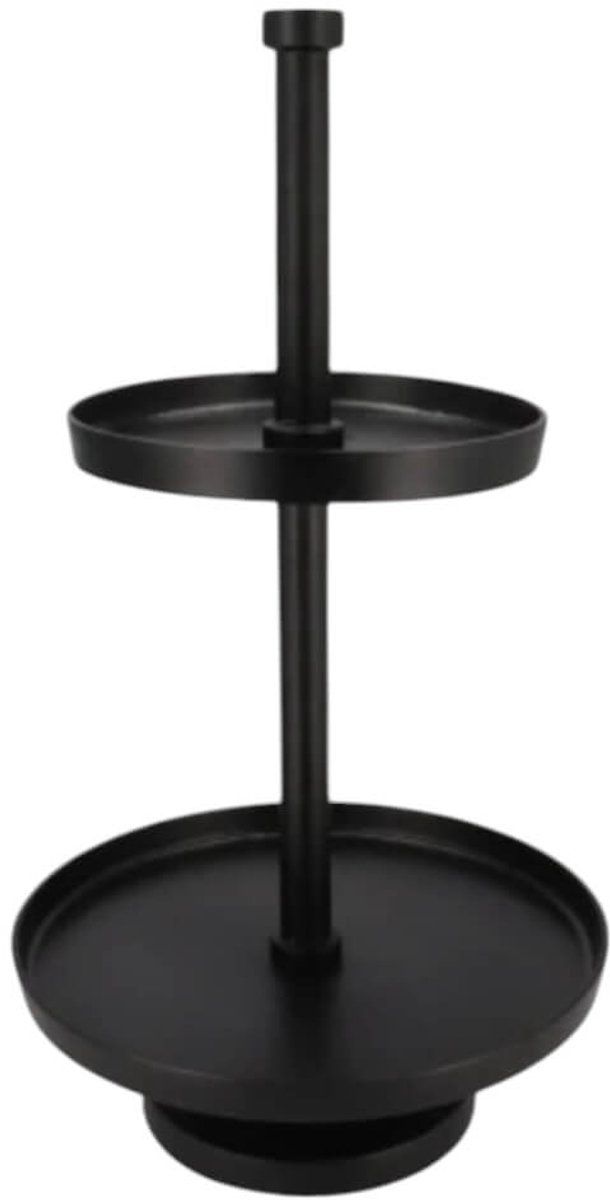 Etagere-zwart-2-plateaus-62x35-cm-Daan-Kromhout-design