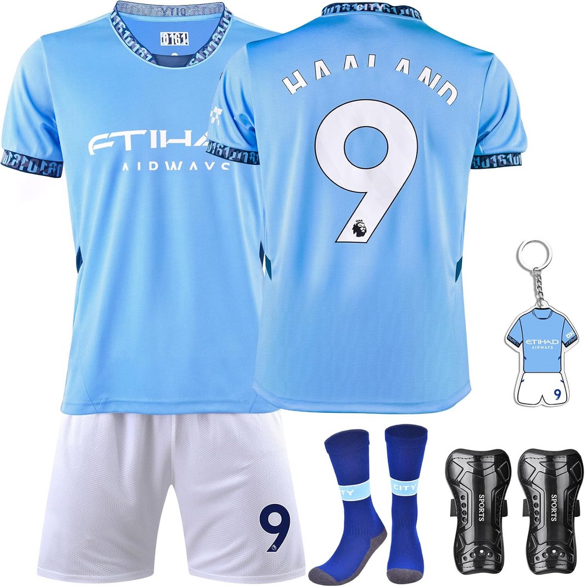 Compleet Kinder Voetbaltenue Set voor Jongens - Shirt, Korte Broek, Sokken & Accessoires