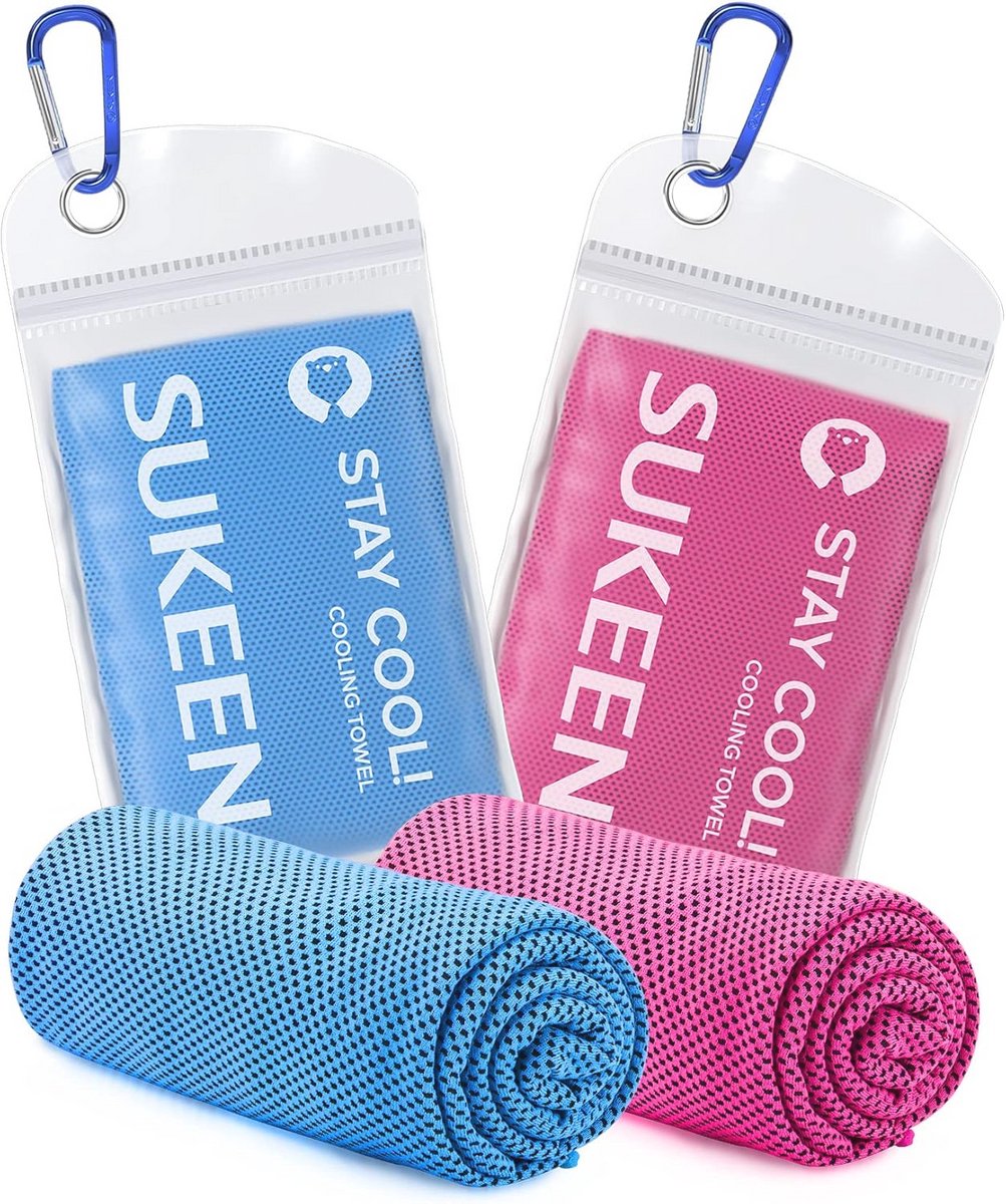 Verkoelende Handdoek Set van 2 - Microvezel Koelhanddoeken voor Sport en Buitenactiviteiten