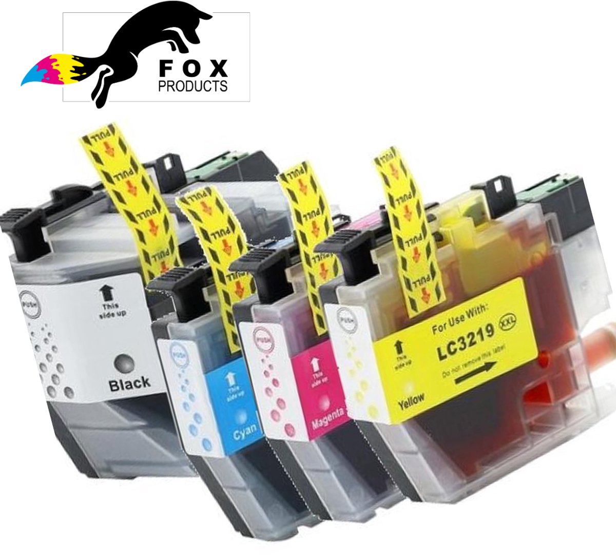 FoxProducts® LC3219 / LC-3219 / 3219XL LC3219XL LC-3219XL - 4 stuks geschikt voor Brother - MFC-J5330 DW, J5730DW, J5930DW, J6530DW, J6535DW, J6930DW, J6935DW