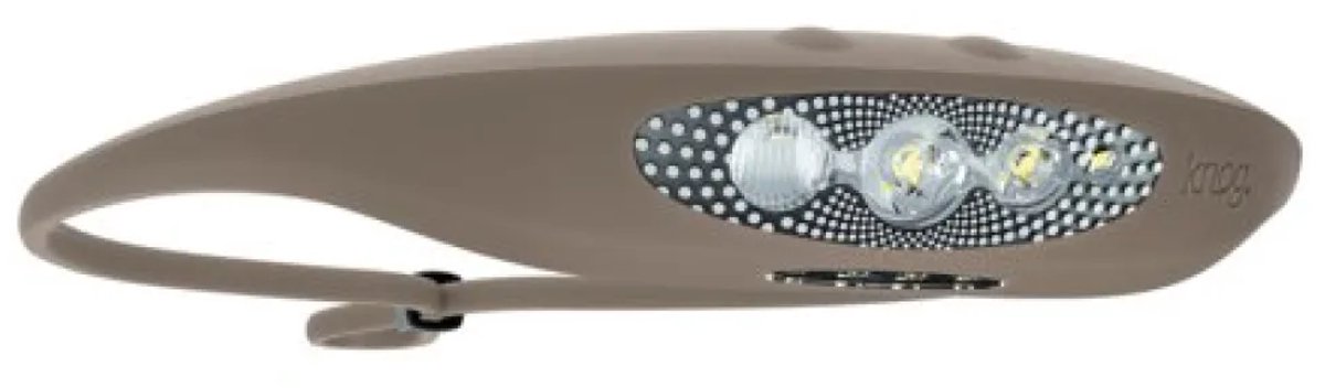 Knog Hoofdlamp Bilby Oplaadbaar 400 Lumen Led Siliconen Kaki