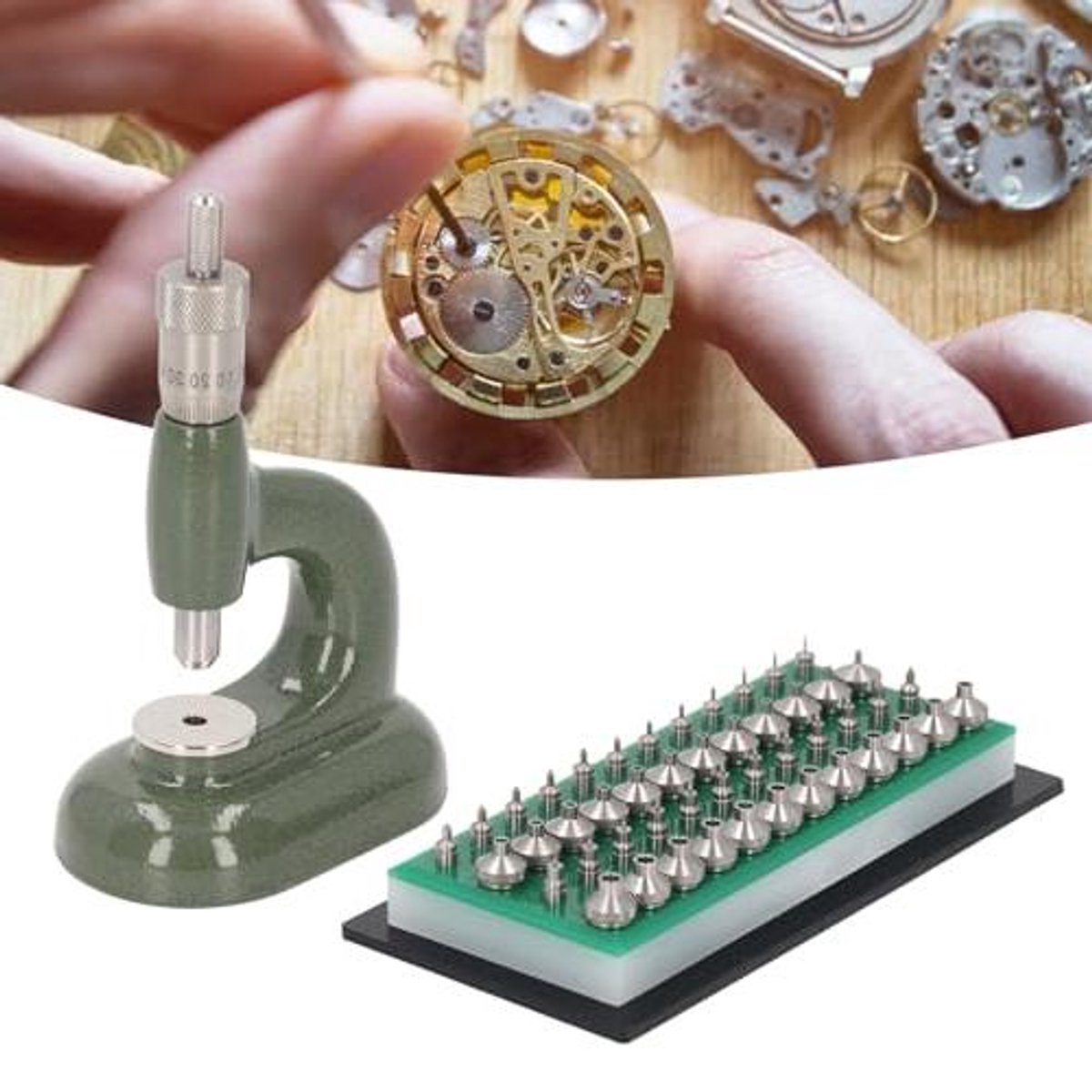 Allecta - Horloge reparatieset met 48 st. dies voor horloge reparatie