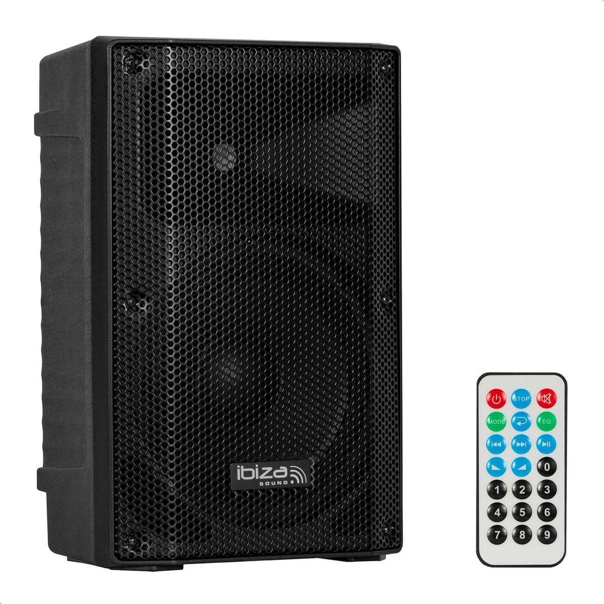 Actieve 10 inch PA Speaker met Bluetooth, USB en Karaoke Functie - Draagbaar Feestgeluid