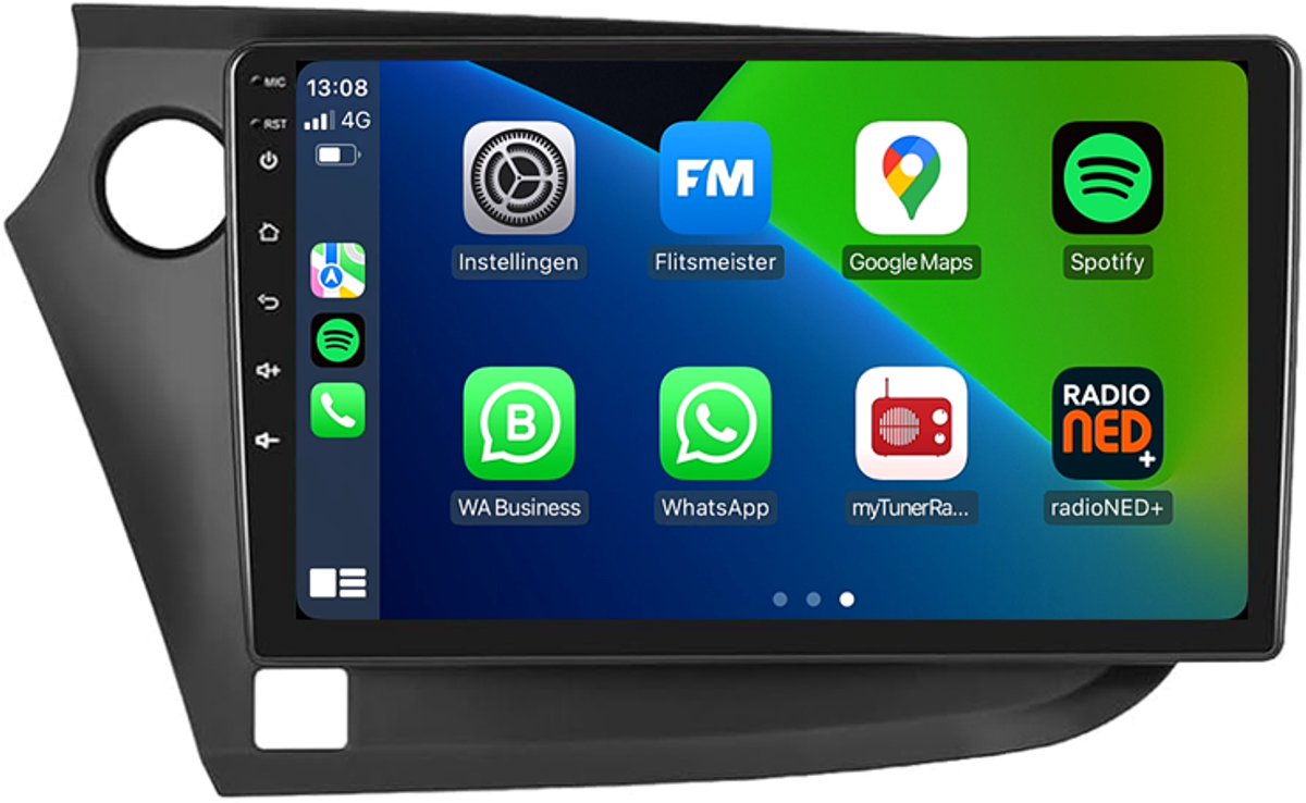 CarPlay autoradio geschikt voor Honda Insight | 2009 t/m 2014 | Android 13 | Draadloos Apple CarPlay & Android Auto | 2GB + 32GB | 8-Core processor | Davilon | 2025 model | 2009 2010 2011 2012 2013 2014 | Bluetooth & Wifi