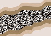 Fotobehang - Vlies Behang - Panterprint - Luipaardprint - 254 x 184 cm