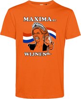 T-shirt MAXIMAal Wijnen | Koningsdag kleding | oranje t-shirt | Oranje | maat M