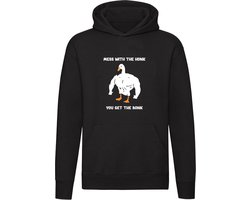 Mess with the honk, you get the bonk Hoodie - sterk - sportschool - gym - bodybuilder - fitness - gans - grappig
