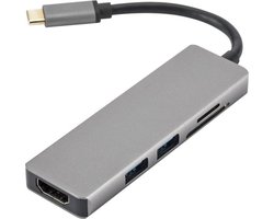 Office Depot – Usb-c hub 5-in-1 – Hdmi 4k – Usb 3.0 – Sd kaartlezer