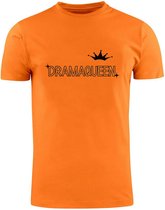 Drama Queen Oranje T-shirt | koningin | queen | Koningsdag | Nederland | Holland | Unisex