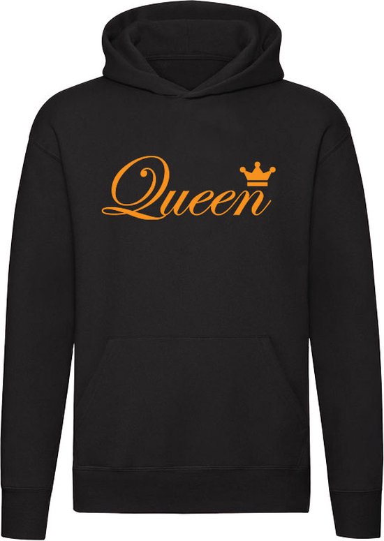 Queen | Koningsdag | Nederland | Holland | Unisex | Trui | Sweater | Capuchon