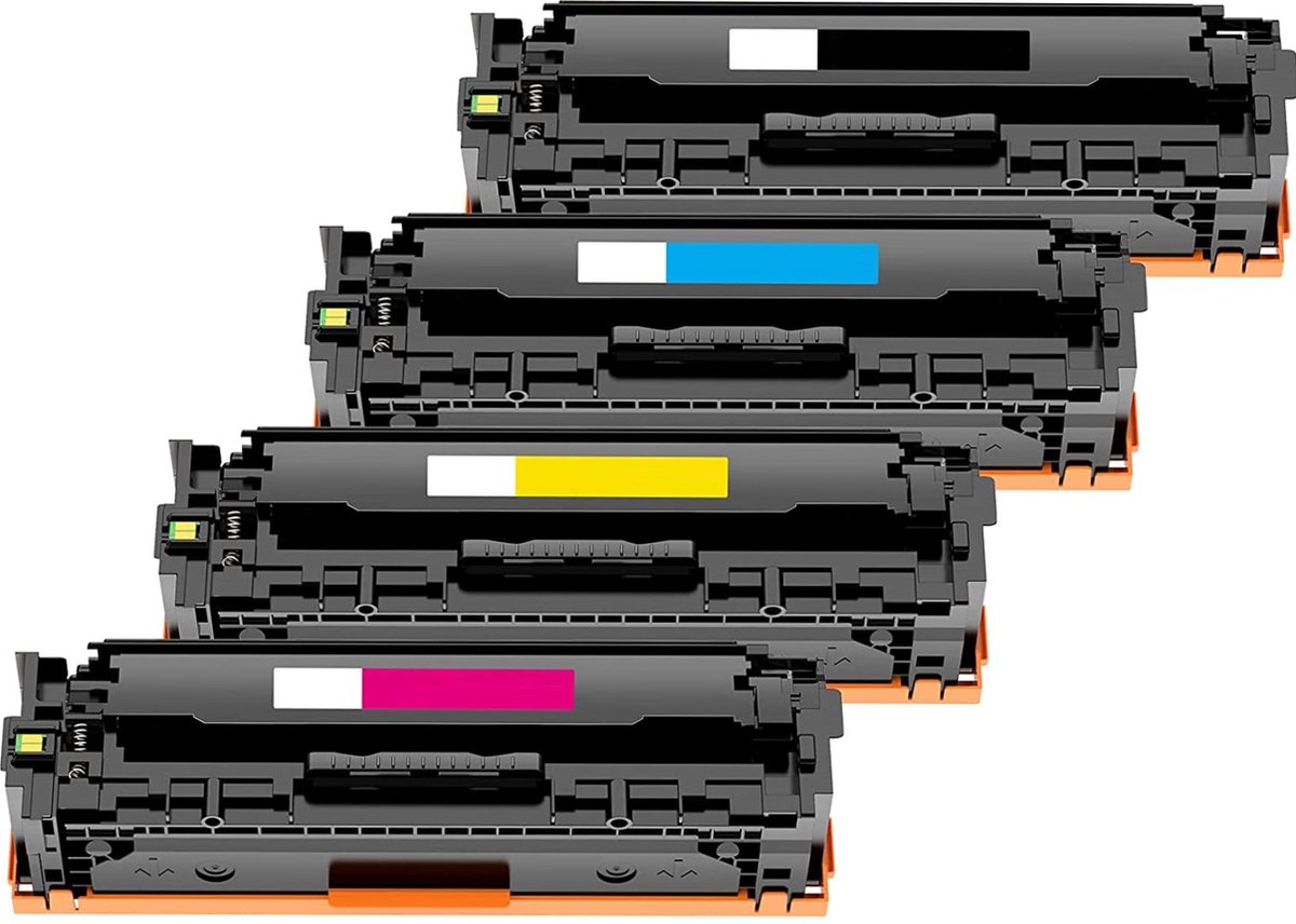 Geschikt voor HP 128 / HP 128A Toner cartridges - Multipack 4 Kleuren - Geschikt voor HP Color Laserjet Pro CM1415FNW, CP1525N, CP1525NW - Toners - CMYK