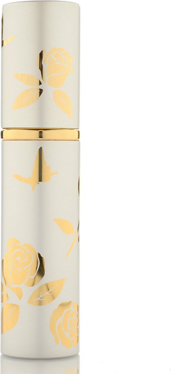 Luxe Mini Parfum Flesje - Navulbaar - 10 ml - Reisflesje - Parfumverstuiver - Zilver / Goud