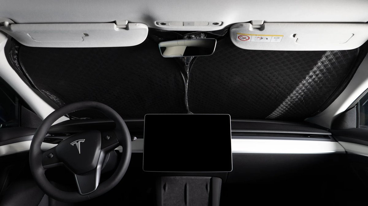 XCBYT Auto zonnescherm voorruit zijruit voor Tesla Model Y 2019-2024