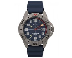 Timex Expedition North Ridge TW2V40800 Horloge - Siliconen - Blauw - Ø 42 mm