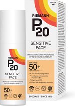 P20 Sensitive Face SPF 50+ - Zonnebrand crème voor gevoelige gezicht - 50 g