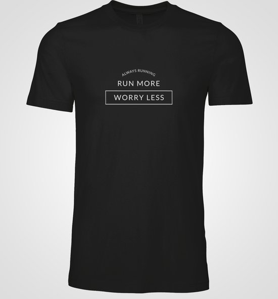 Chemise - Always courir - Wurban Wear | Chemise drôle | Fitness | T-shirt unisexe | Motivation | Poids | Yoga | Sac de sport | Tapis de yoga | Noir