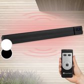 Klarstein Straler, Elektrische Terrasverwarmer, Infraroodverwarming Met Afstandsbediening, Timer, Led-Display, Ip44 Infrarood Binnenverwarmer, Co2-Vrije, Energiezuinige Verwarming, 2400W