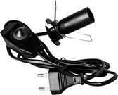 Dimbare Schakelaar E14 fitting met kabel – Voor Himalaya Zoutlamp – 15W gloeilampje – Incl. Dimmer – 1.5m lang