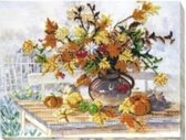 Borduurpakket met kralen - Abris Art - Autumn bunch of Flowers - Herfstboeket - parels - kralen