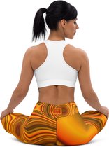 II THE MOON Yoga Legging dames top kwaliteit, wordt per bestelling geprint, gesneden en handgenaaid met unieke originele print ontworpen door MOON