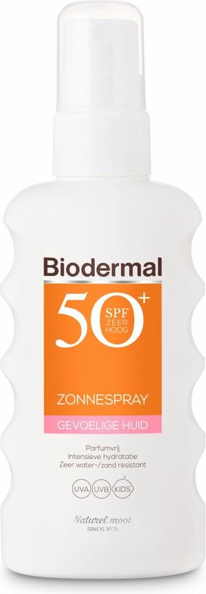 2x Biodermal Gevoelige Huid Zonnespray SPF 50+ 175 ml