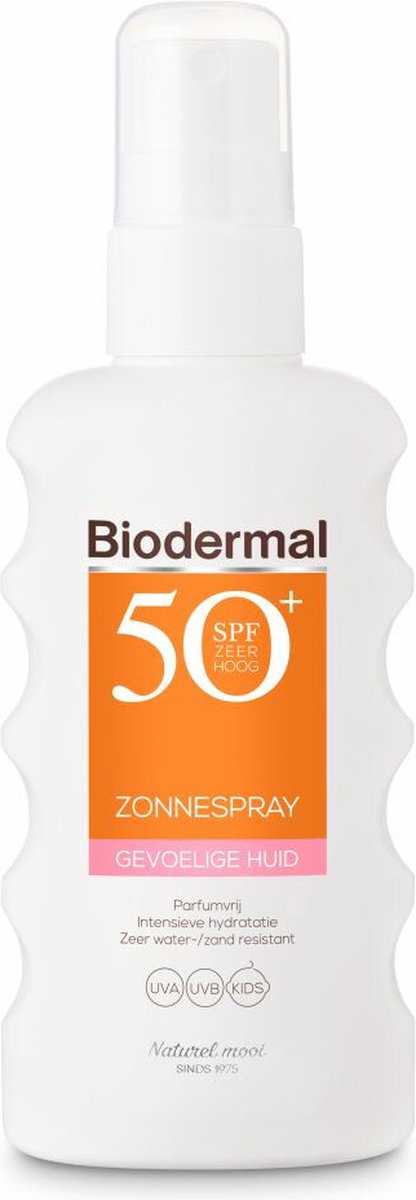 2x Biodermal Gevoelige Huid Zonnespray SPF 50+ 175 ml