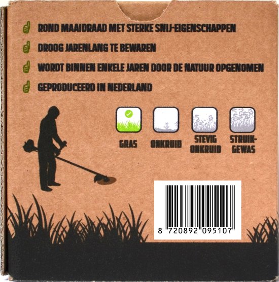 EcoBlade - biologisch afbreekbaar maaidraad / trimmerdraad / trimdraad / grastrimmerdraad - 1.6mm - 15 meter van EcoBlade — afbeelding 5