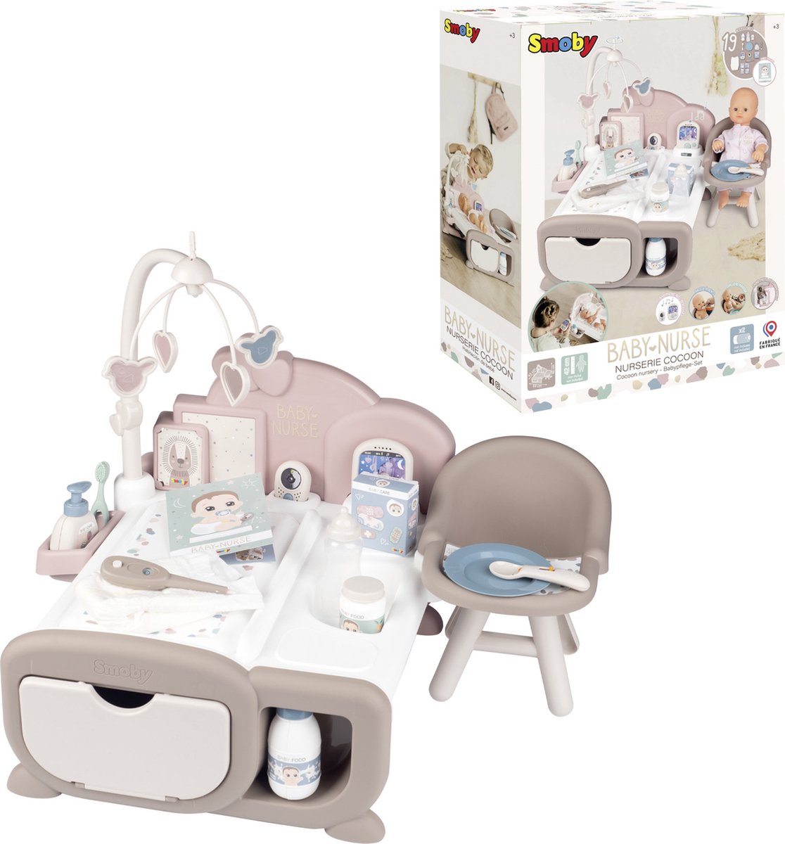 SMOBY Table à langer Baby Nurse