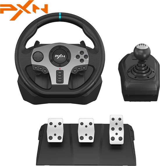 PXN v9 - Volant de jeu - Volant PS4 - Volant PC - Volant de course PS4 -  Xbox - Volant... | bol