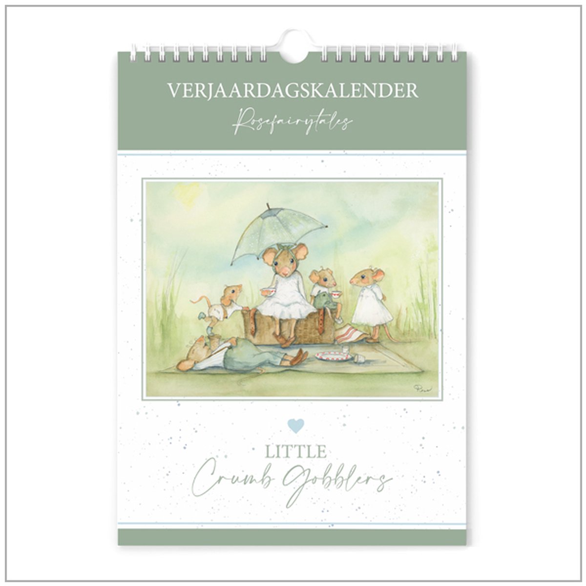 Verjaardagskalender | Little Crumb Gobblers | Wandkalender Rosefairytales