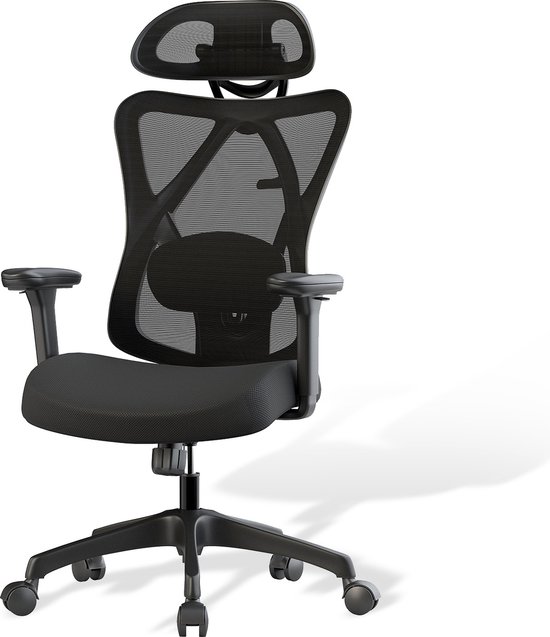 chairus Verstelbare thuiskantoor taakstoel Chenille Computer Draaibare Fauteuil Moderne Open Rug Bureaustoel (Grijs