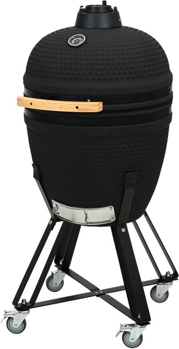 Kamado barbecue 21 inch Zwart