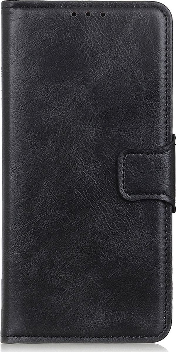 Mobigear Telefoonhoesje geschikt voor Motorola Moto E13 Hoesje | Mobigear Classy Bookcase Portemonnee | Pasjeshouder voor 2 Pasjes | Telefoonhoesje voor Pinpas / OV Kaart / Rijbewijs - Zwart