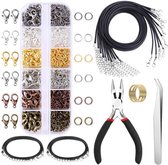 973 Stuks Sieraden Maken Kit Bevindingen Set Met Tang Pincet En Draad Voor Sieraden Ketting Armband Maken Reparatie Diy Craft Supplies