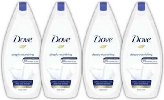 Crème de douche Dove - Profondément nourrissante - Pack économique 4 x 500  ml | bol.com
