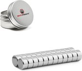 Brute Strength - Super sterke magneten - Rond - 10 x 5 mm - 20 Stuks - Geschikt voor radiatorfolie - Neodymium magneet sterk - Magneten koelkast - whiteboard - Magneetjes