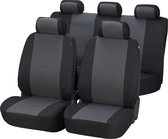 Auto stoelbeschermer Pineto set, universeel Autostoelhoes zwart-grijs, stoelbekleding Polyester