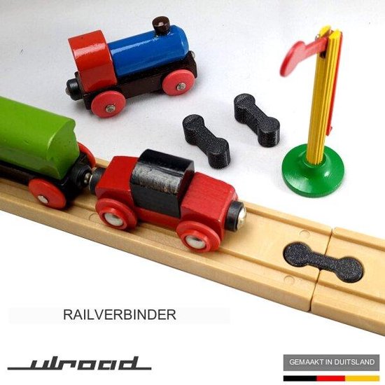 Connecteur d'adaptateur de rail de voie de train en bois ULROAD adapté à la  voie de
