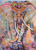 Peinture de diamants éléphant décoré Delki® - 40 couleurs - 30x40 - pierres rondes