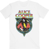 Alice Cooper Heren Tshirt -2XL- Snakeskin Wit