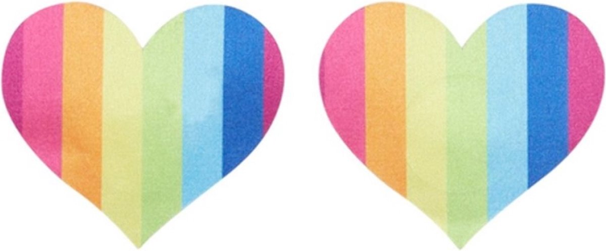 Goedkoopste Fever Nipple Cover Pasties Rainbow Heart Regenboog