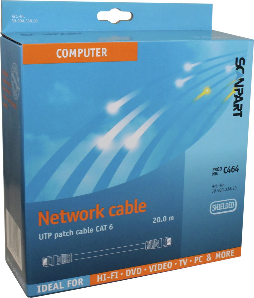 Bandridge BCL7020 - Netwerkkabel - RJ45 - 20 m -