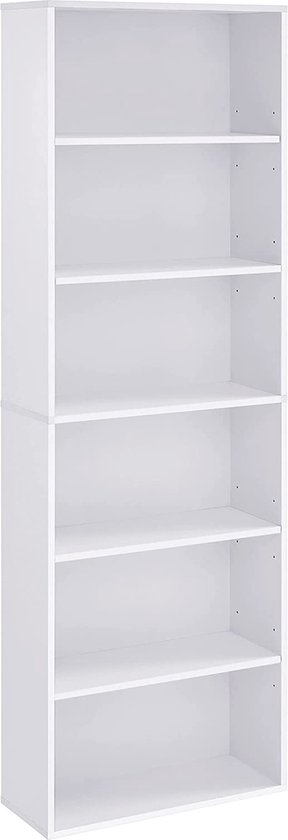 Boekenkast Boekenplank Bologna Hoogglans Wit 12 Vakken, Woonkamer of Kantoor