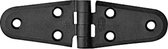 Lalizas Hinge Polyamide, Double Oval, 100x40x4.5mm, Black