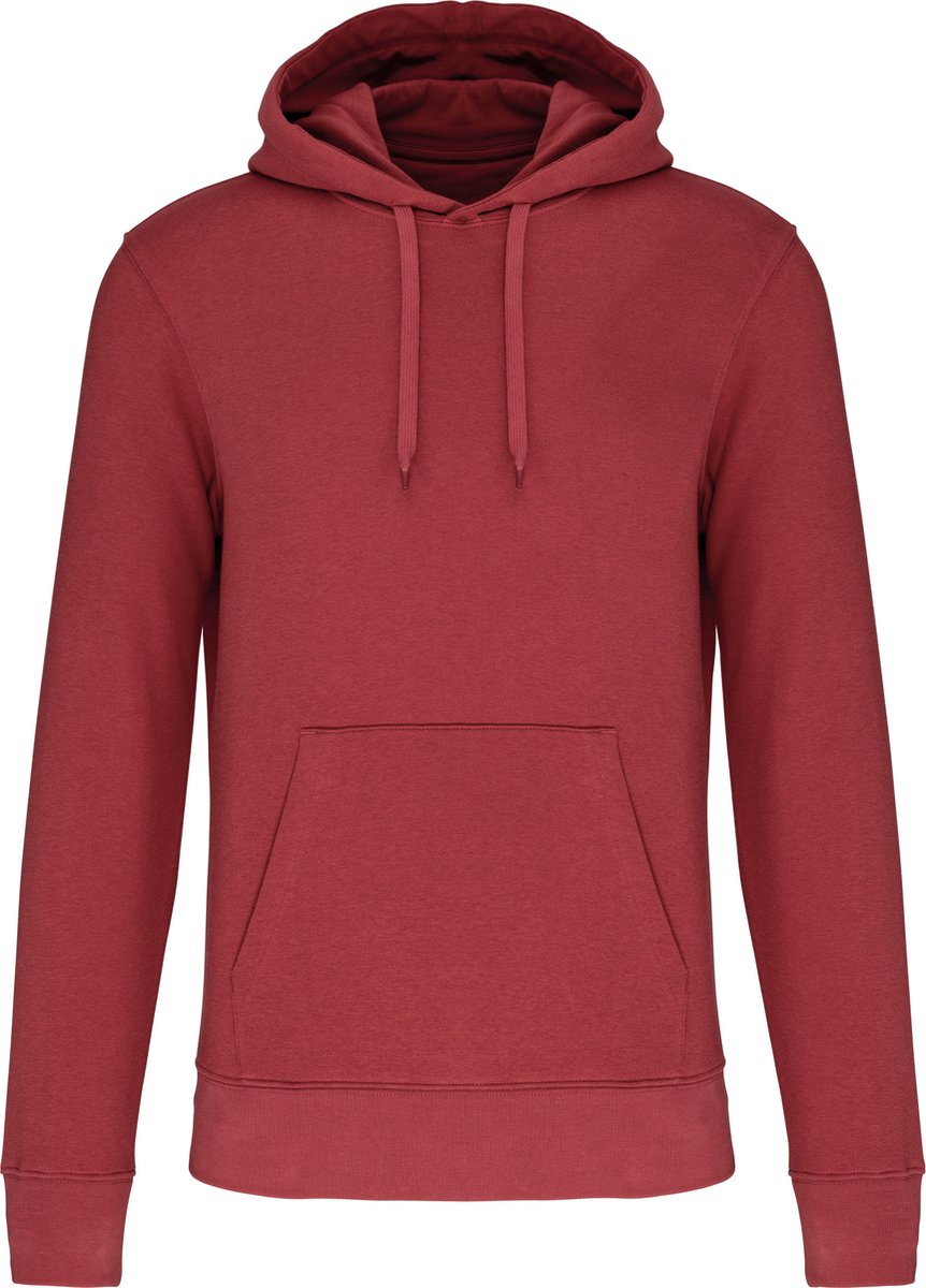Kariban Ecologische herensweater met capuchon K4027 Terracotta Rood