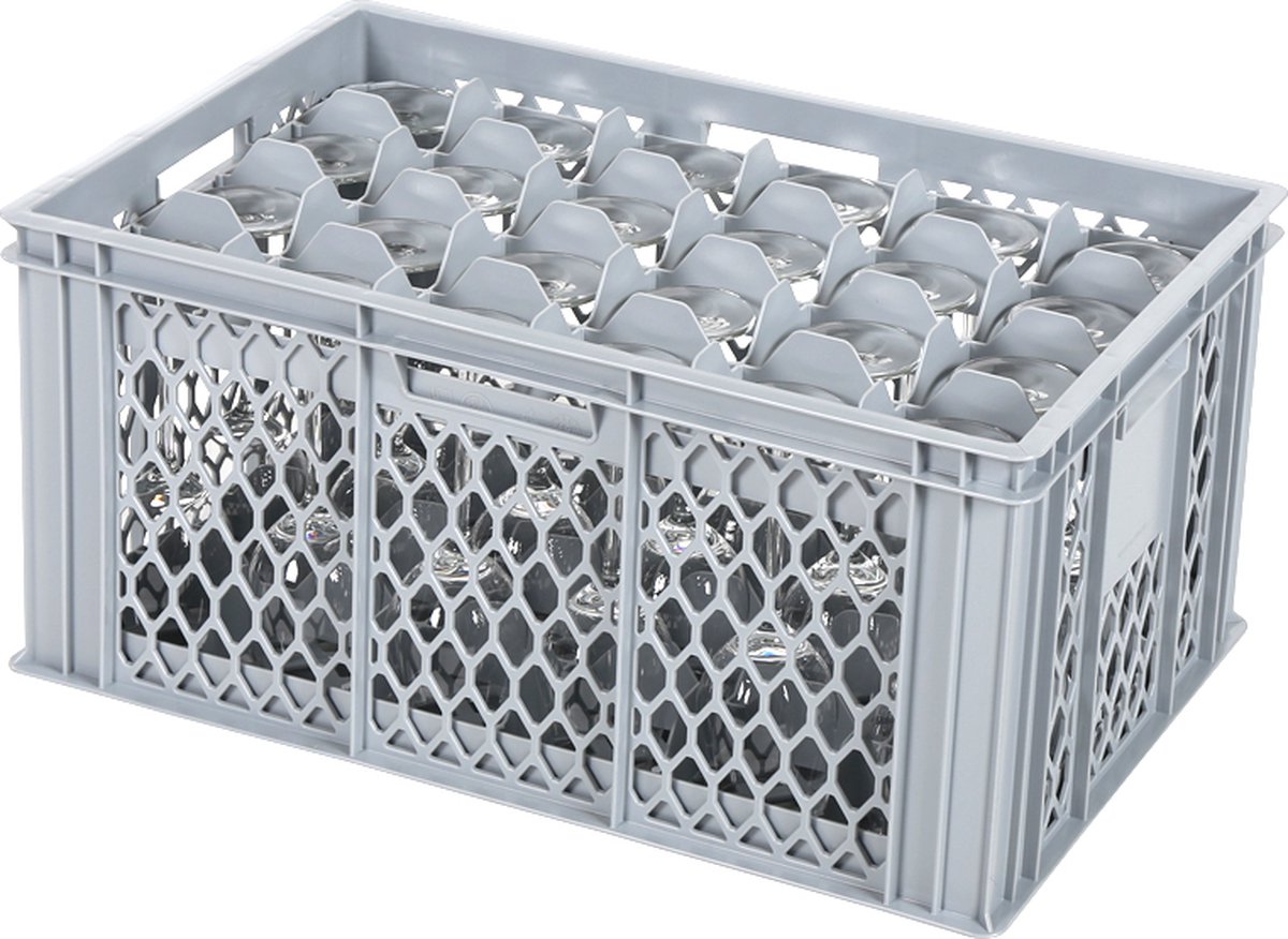 Glaskrat - Glazenkrat voor 24 glazen - max. glashoogte 255 mm - max. Ø 85mm